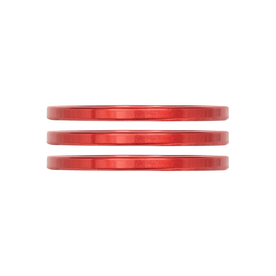 Industry Nine iRiX Headset Spacer 1-1/8 Height: 2.5mm Aluminum Red 3pcs-Goodwynn'sGoodwynn's