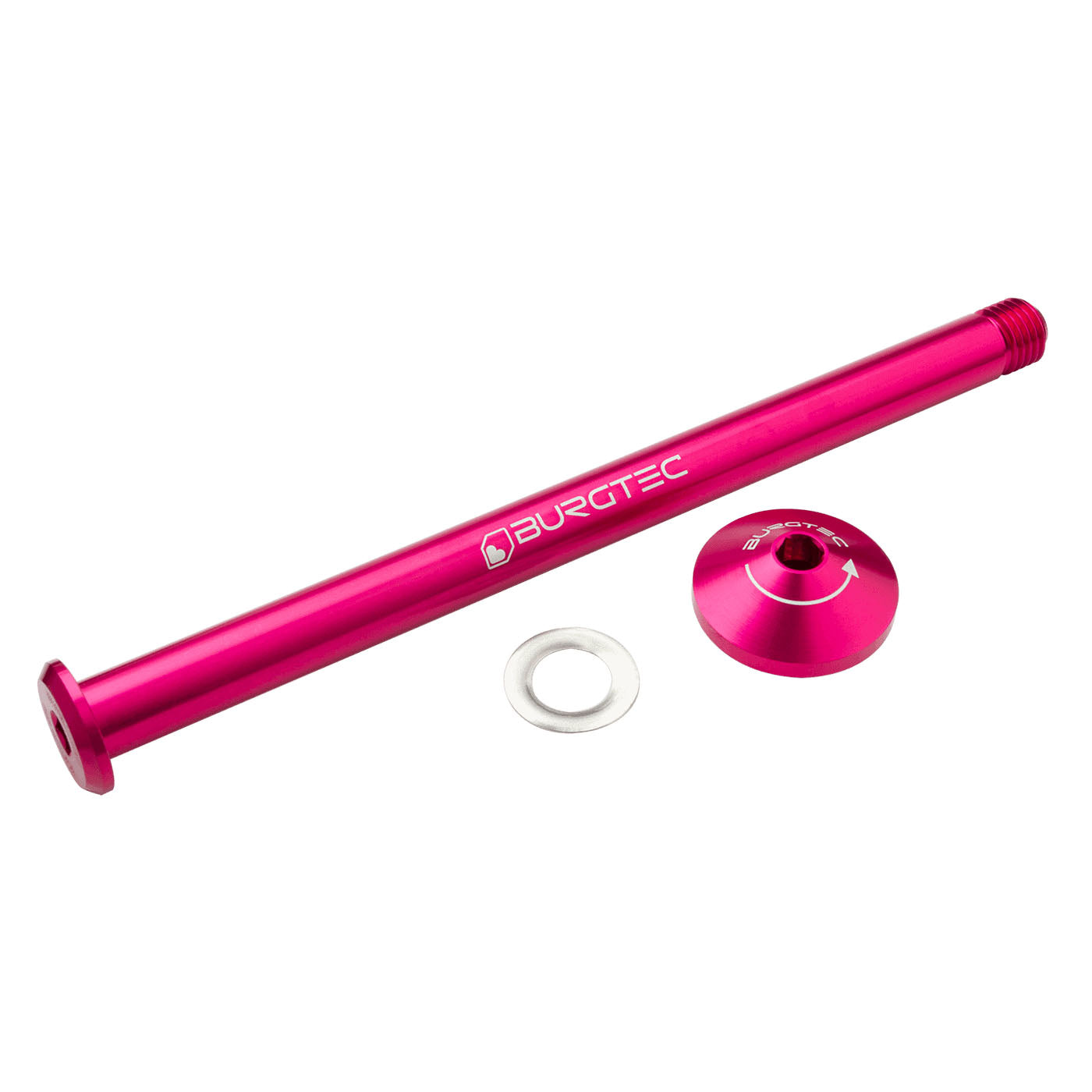 Burgtec Yeti Boost Rear Axle 12x170mm - Toxic Barbie Pink-Goodwynn'sGoodwynn's