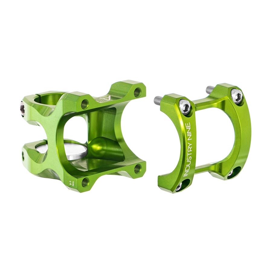 Industry Nine A35 Stem Diameter: 35mm Length: 50mm Steerer: 1-1/8 7° Lime Green-Goodwynn'sGoodwynn's