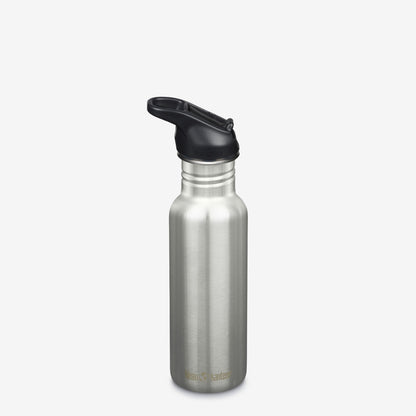 18 oz Classic Water Bottle with Flip Seal Sport Cap and Straw