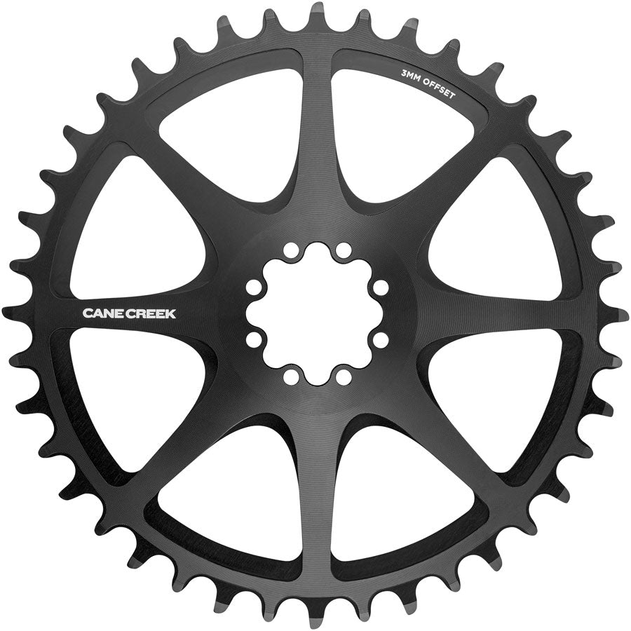 Cane Creek Direct Mount Chainring - 42t 8-Bolt Direct Mount 3mm Offset Black-Goodwynn'sGoodwynn's