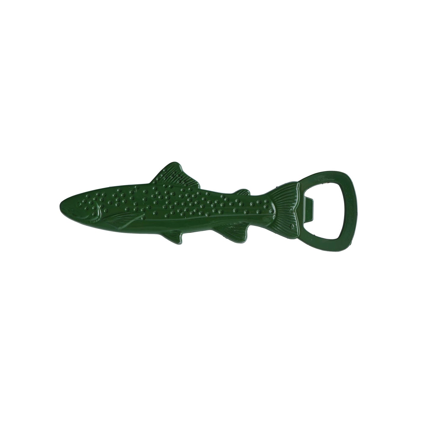 CGB Giftware - Reel Fly Fishing Co. Green Fish Bottle Opener In Gift Box