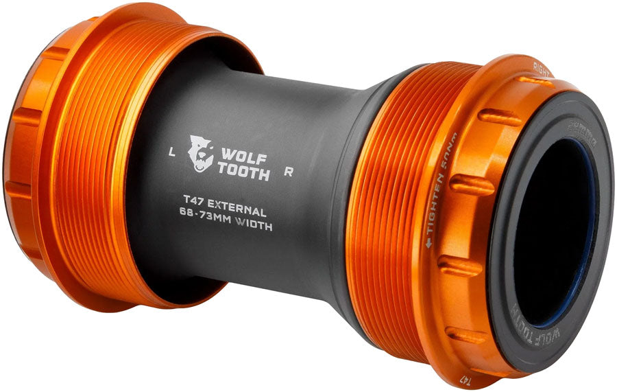 Wolf Tooth T47 External Bottom Bracket - T47 External 68/73mm For SRAM DUB Spindle Orange-Goodwynn'sGoodwynn's