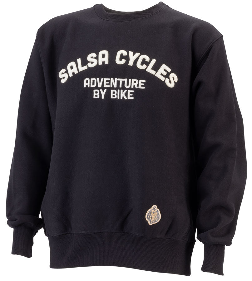 Salsa Adventure By Bike Appliqué Crewneck Sweatshirt - Black Medium-Goodwynn'sGoodwynn's