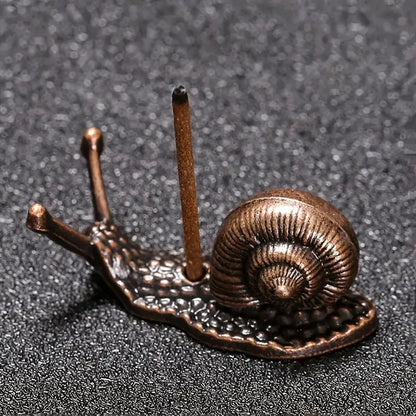 Magnifique Hearts - Snail Line Mini Incense Holder: Perfect for Homes Copper