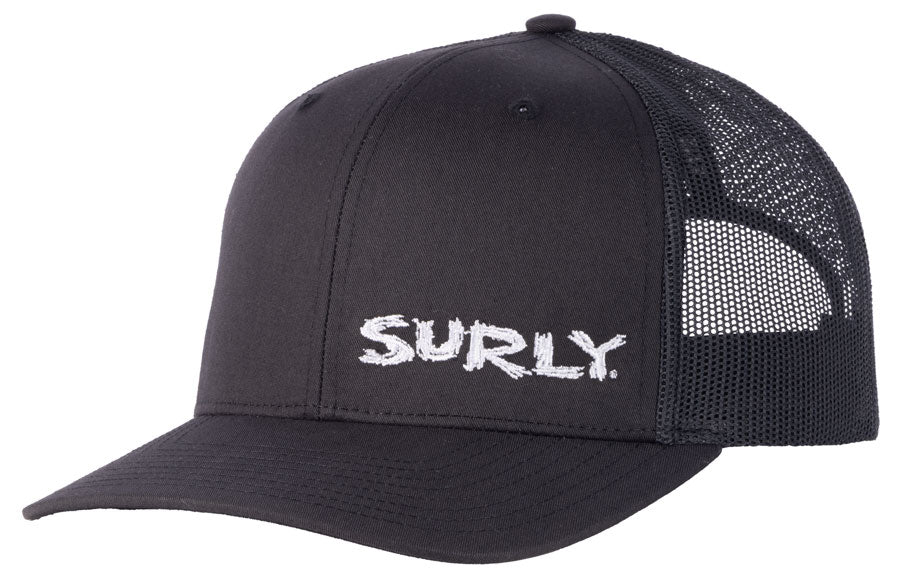 Surly Scratchy Logo Snap Back Hat - Black One Size-Goodwynn'sGoodwynn's
