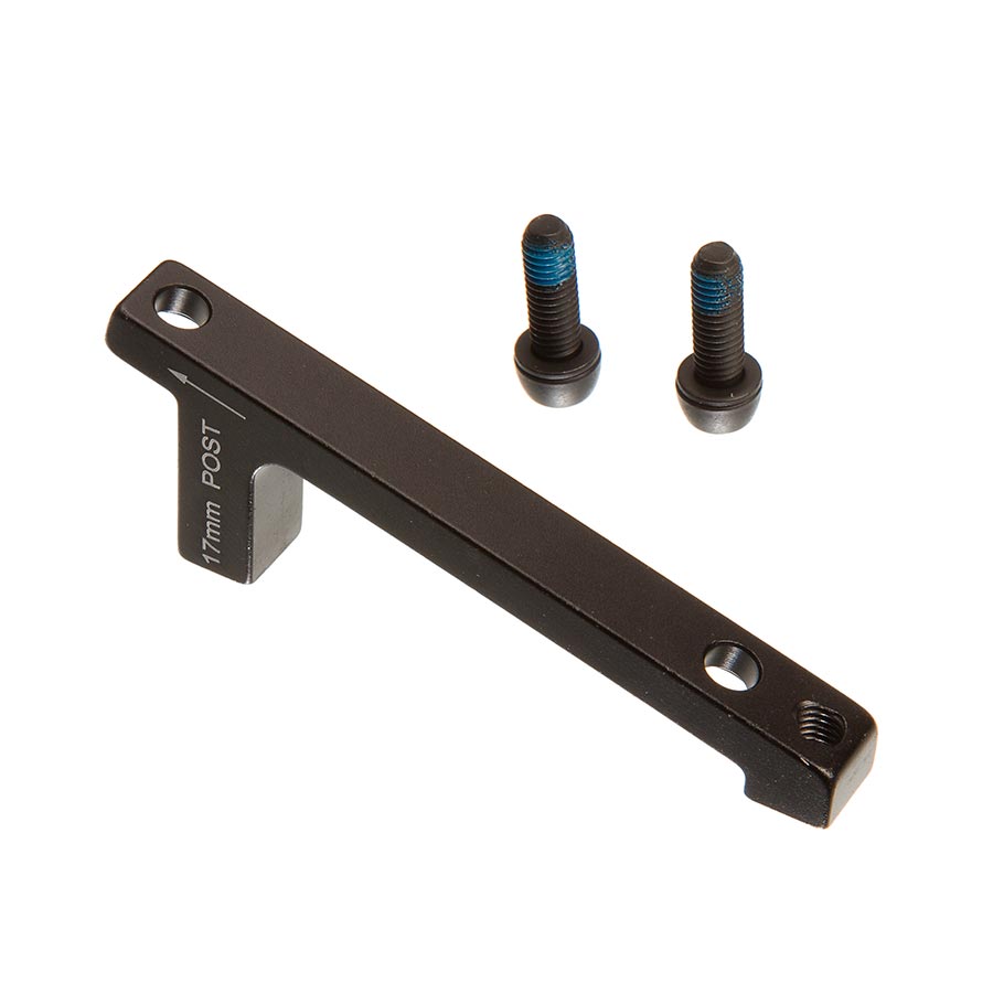 SRAM Post Bracket 17P - 203mm Rear Mount to 220mm Rotor Adaptor Includes Stainless Caliper Mounting Bolts BLK-Goodwynn'sGoodwynn's