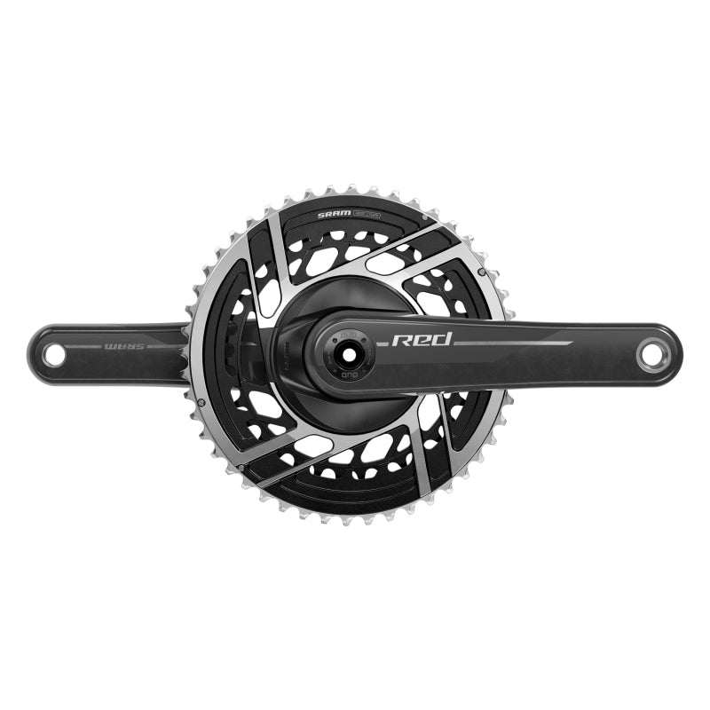 SRAM RED Crankset - 165mm 2x 12-Speed 46/33t 8-Bolt Direct Mount DUB Spindle Interface Natural Carbon E1-Goodwynn'sGoodwynn's