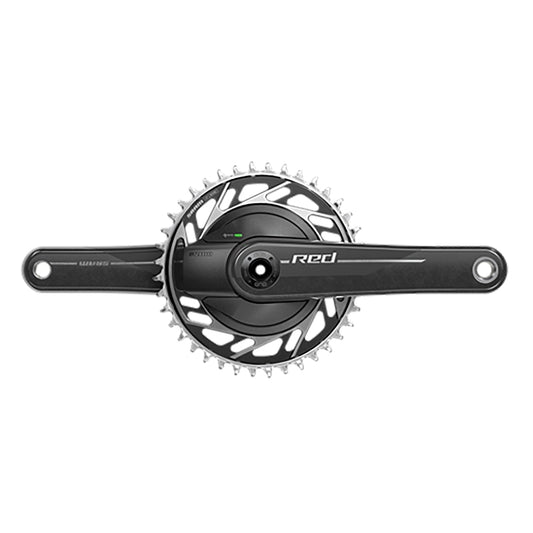 SRAM RED 1x XPLR AXS Power Meter Wide Crankset - 170mm 13-Speed 42t Threaded Mount 8-Bolt PM Spider DUB Spindle Natural Carbon E1-Goodwynn's