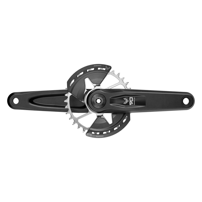 SRAM Eagle 90 T-Type Wide Crankset - 160mm 12-Speed 32t Chainring Direct Mount 2-Guards DUB Spindle Interface BLK/Silver-Goodwynn'sGoodwynn's