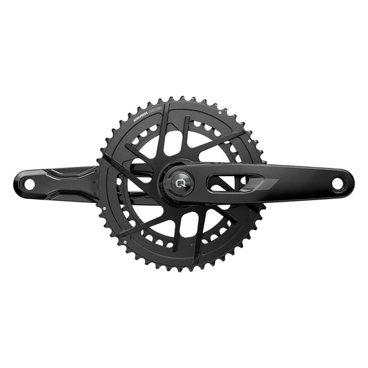SRAM Rival 2x Powermeter E1 Power Meter Crankset Speed: 12 Spindle: 28.99mm BCD: Direct Mount SRAM 8 Bolt 48/35 DUB 160mm Black Road-Goodwynn's