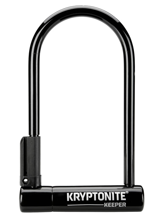 Kryptonite Keeper U-Lock - 4 x 8" Keyed Black Includes bracket-Goodwynn's