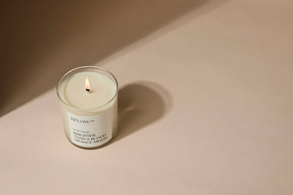 Below 60 - Brighter Than a Blood Orange Moon (Orange & Ginger) | 10oz Soy Wax Candle | Fresh Citrus Home Fragrance by Hilary Duff