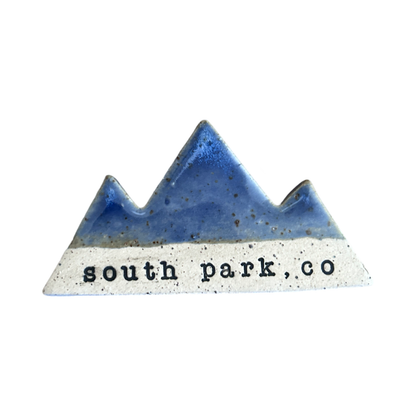 Mountain Bound Pottery - Customizable Mountain Magnet- MADE TO ORDER