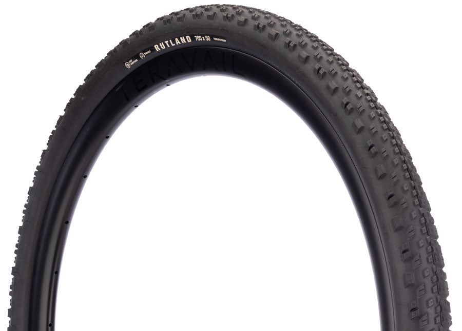Teravail Rutland Tire - 700 x 50 Tubeless Folding BLK Durable Fast Compound-Goodwynn'sGoodwynn's