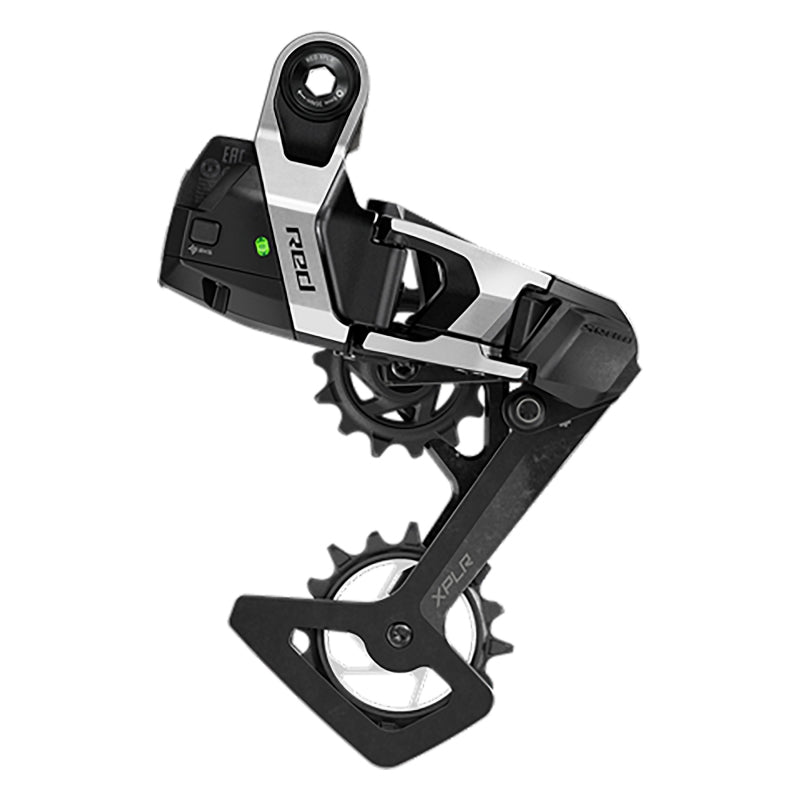 SRAM RED XPLR AXS Rear Derailleur - For RED XPLR 1x 13-Speed 46t Max Hangerless Full Mount Battery Not Included BLK/Silver E1-Goodwynn'sGoodwynn's