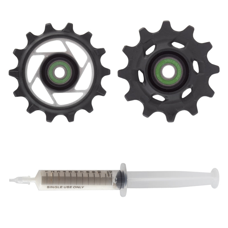 SRAM RED AXS Rear Derailleur Pulley Kit - 12t Upper 14t Lower Ceramic Pulley Wheel Bearings E1-Goodwynn'sGoodwynn's