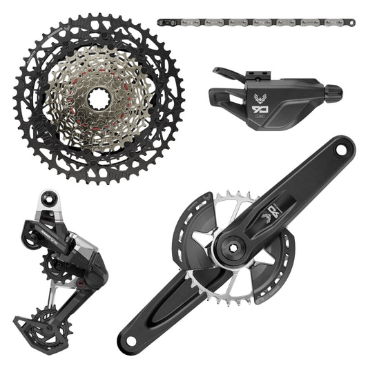 SRAM Eagle 90 T-Type Groupset - 170mm Wide Crank 32t Chainring Trigger Shifter 10-52t 12-Speed Cassette Rear Derailleur Chain-Goodwynn's