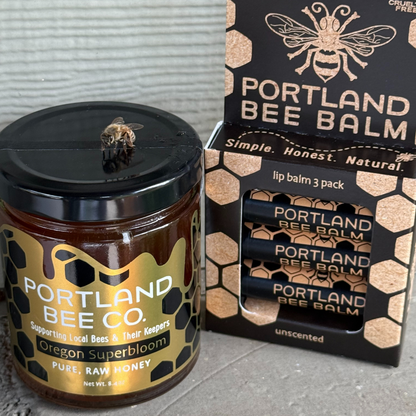 Portland Bee Balm - Superbloom Raw Honey – Pure, Unfiltered 8.4 oz Jar