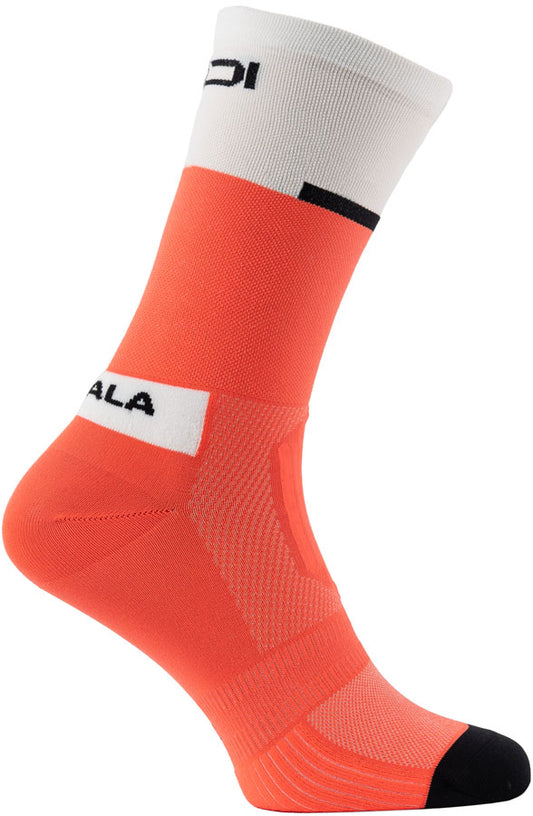 SIDI Neo Socks - Coral Fluo/White 20cm Fits Sizes 35-39-Goodwynn's