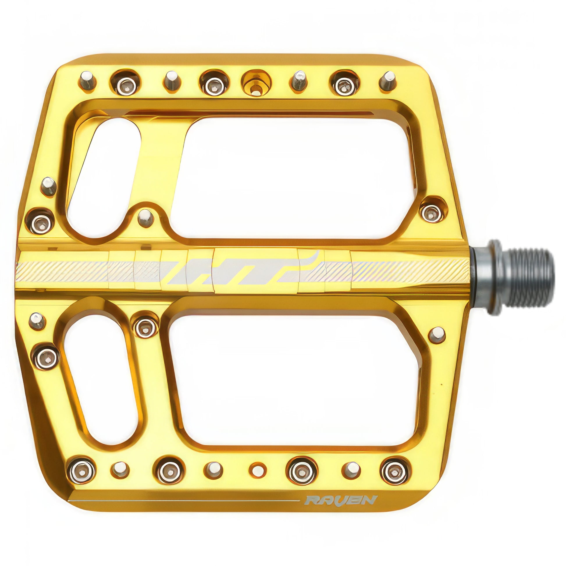 HT Pedals ANS12 Raven Platform Pedals CrMo Gold-Goodwynn'sGoodwynn's
