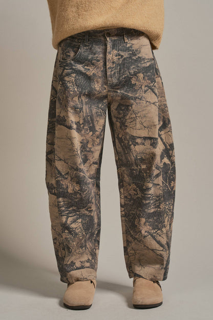 Urban Daizy - Camo Print Cotton Balloon Pants