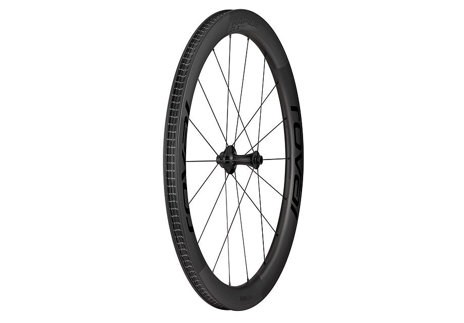 Roval rapide clx front front wheel satin carbon/gloss black 700c-Goodwynn'sGoodwynn's