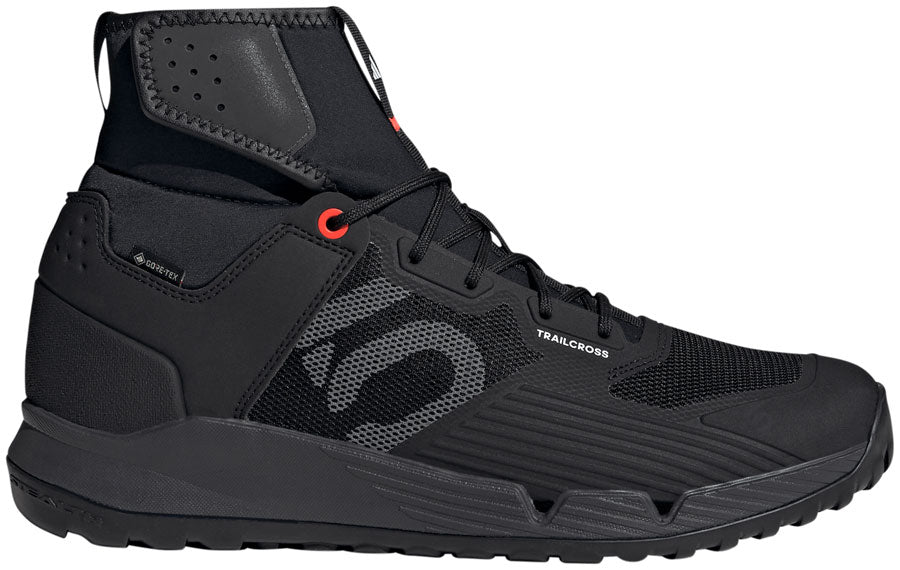 Five Ten Trailcross GTX Flat Shoes - Men's Core Black / Gray / Solar Red 9.5
