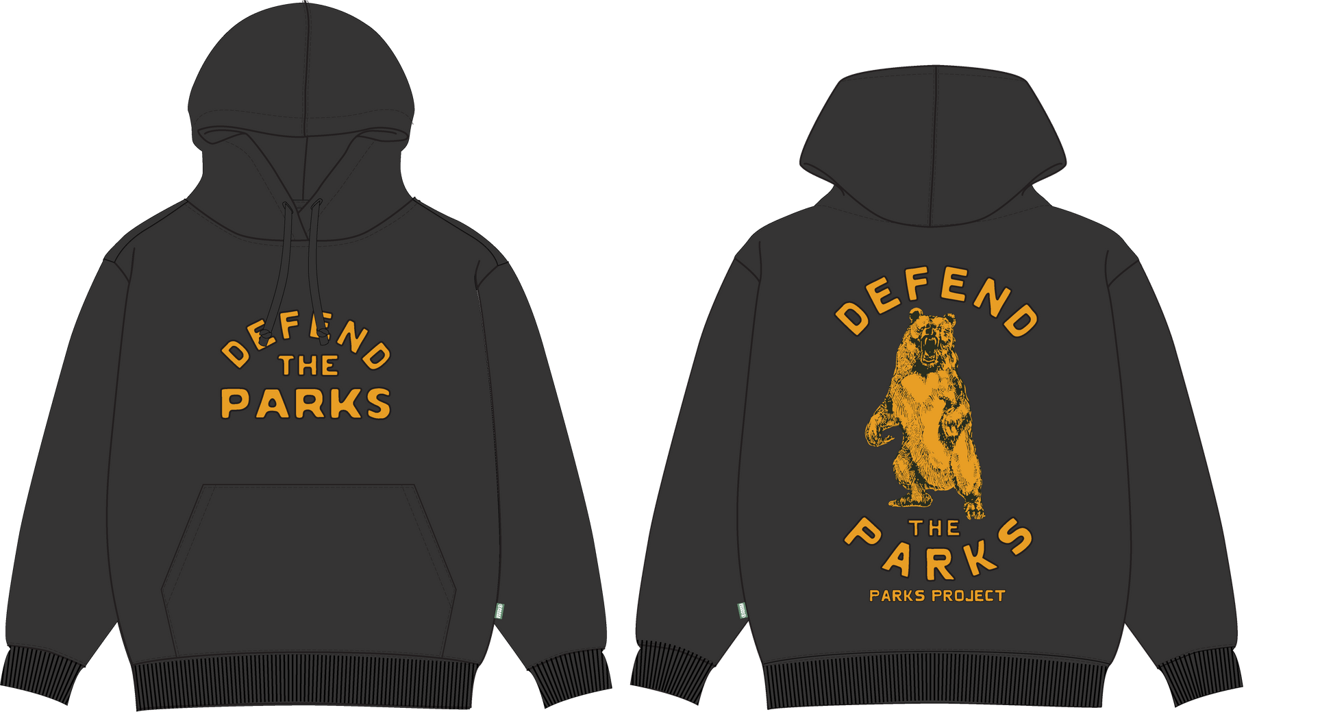 Parks Project - Defend the Parks Bear Hoodie-Goodwynn'sGoodwynn's