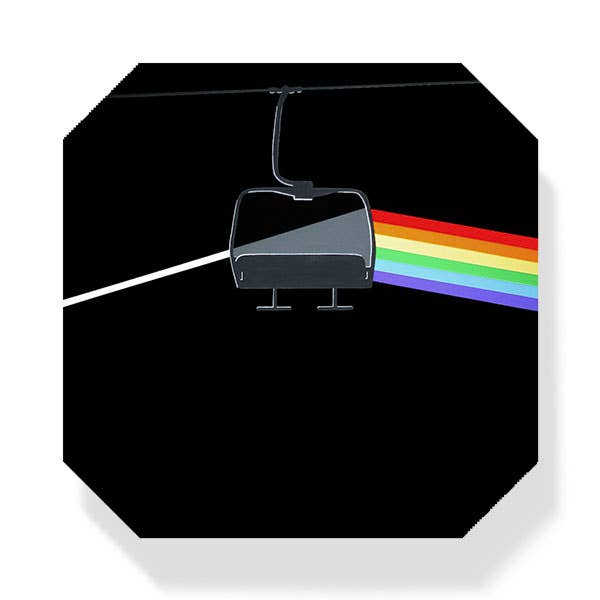 Uptripping (Shannon Foley Henn) - Slope Side of the Moon Ski Jackets Coaster-Goodwynn'sGoodwynn's