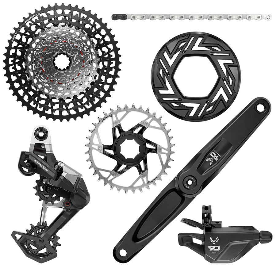 SRAM Eagle 90 Ebike Groupset -  165mm  Brose 36T Clip-on Guard Chain XS-1275 10-52t Single Click Shifter Rear Derailleur-Goodwynn'sGoodwynn's
