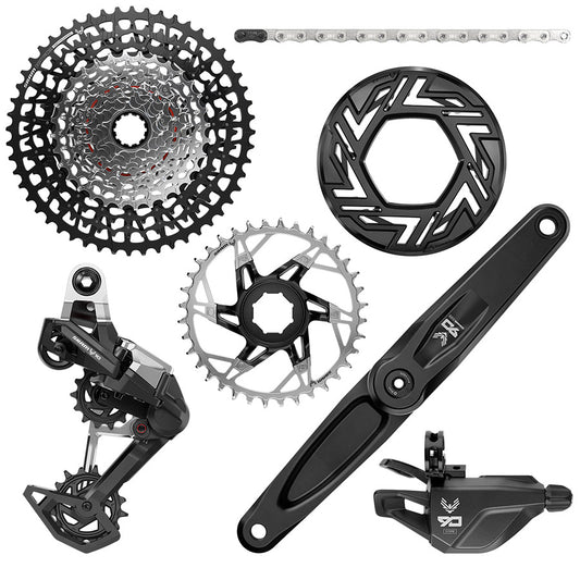 SRAM Eagle 90 Ebike Groupset -  170mm Brose 36T Clip-on Guard Chain XS-1275 10-52t Single Click Shifter Rear Derailleur-Goodwynn's