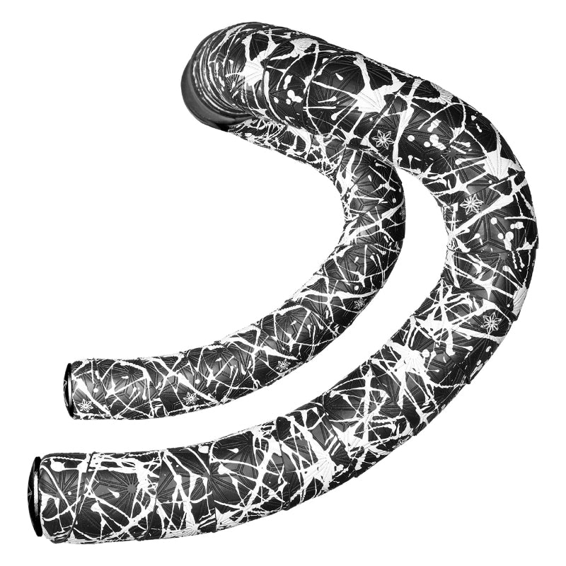 Supacaz Super Sticky Kush Black/White Splat bar tape-Goodwynn'sGoodwynn's