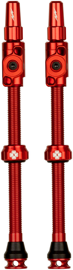 Muc-Off Big Bore Lite Tubeless Valve Stems - 3XLarge 80mm Red-Goodwynn's
