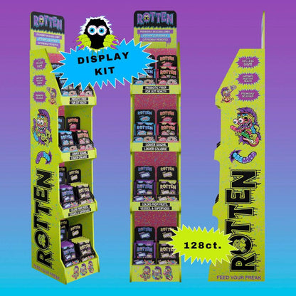 Rotten Candy - Gummy Worms & Cruncheez Candy Display: GF, Low Sugar