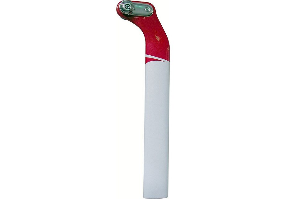Specialized transition transition pro setback seatpost 450mm wht/red-Goodwynn'sGoodwynn's