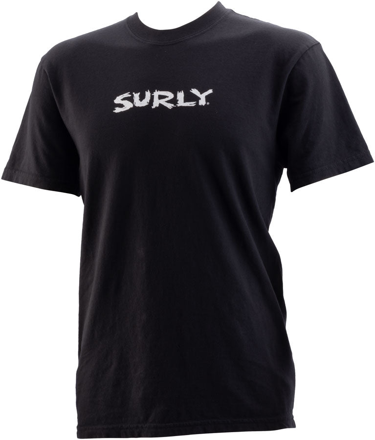 Surly Scratchy Logo Short Sleeve T-Shirt - Unisex Black Large