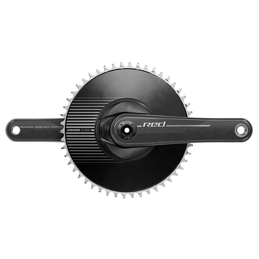 SRAM Red DUB 1x Aero E1 Crankset Speed: 12 Spindle: 28.99mm BCD: Direct Mount SRAM 8 Bolt 50 DUB 167.5mm Black Road-Goodwynn's