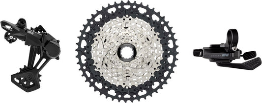 microSHIFT Advent MX 1x10-Speed Groupset - MX Trail Shifter MX Rear Derailleur Steel Cage Clutched 11-48t Cassette For HG Driver-Goodwynn's