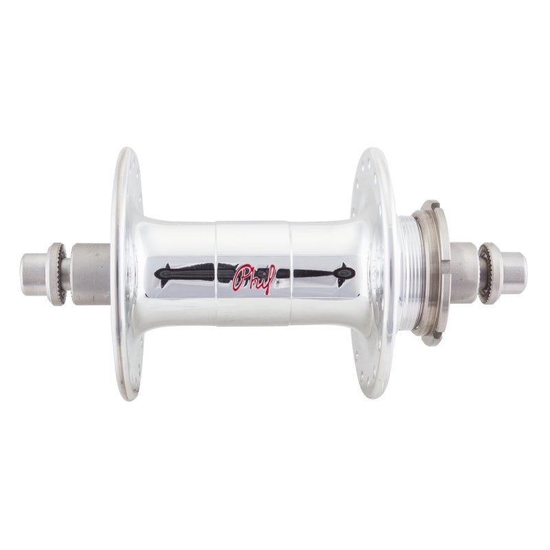 Phil Wood High Flange Rear Hub - Threaded x 120mm Rim Brake Threaded Polished Silver 32H-Goodwynn'sGoodwynn's