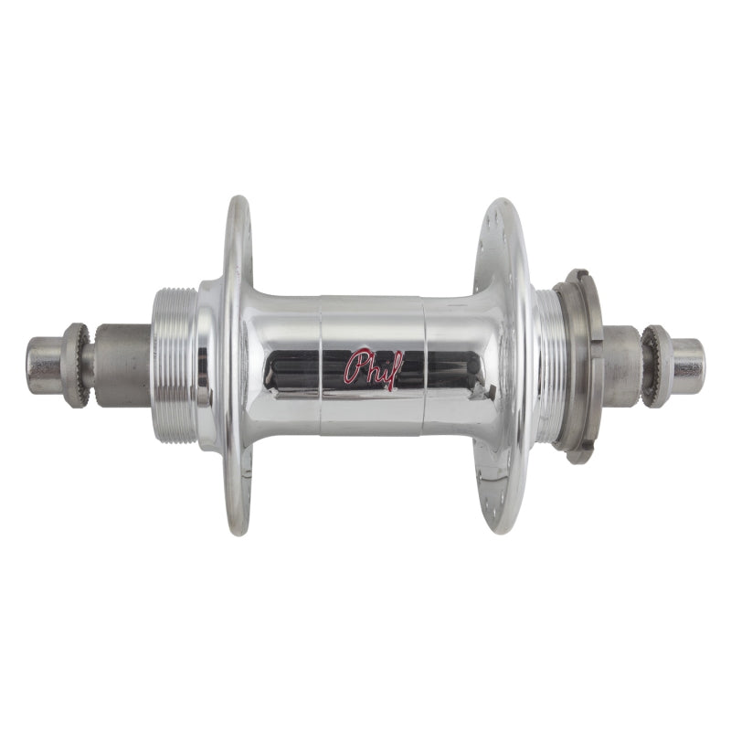 Phil Wood High Flange Rear Hub - Threaded x 120mm Rim Brake Threaded Silver 32H-Goodwynn'sGoodwynn's