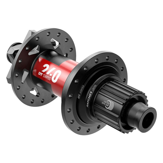 DT Swiss 240 DEG Rear Hub - 12 x 148mm 6-Bolt Micro Spline BLK/Red 28H 90pt-Goodwynn's