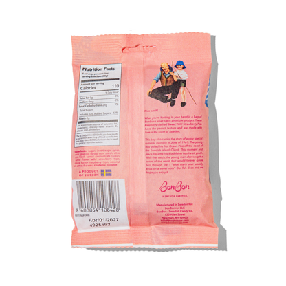 BonBon - A Swedish Candy Co - Sweet Wild Strawberry Fish - Swedish Candy 5.2oz (150g)