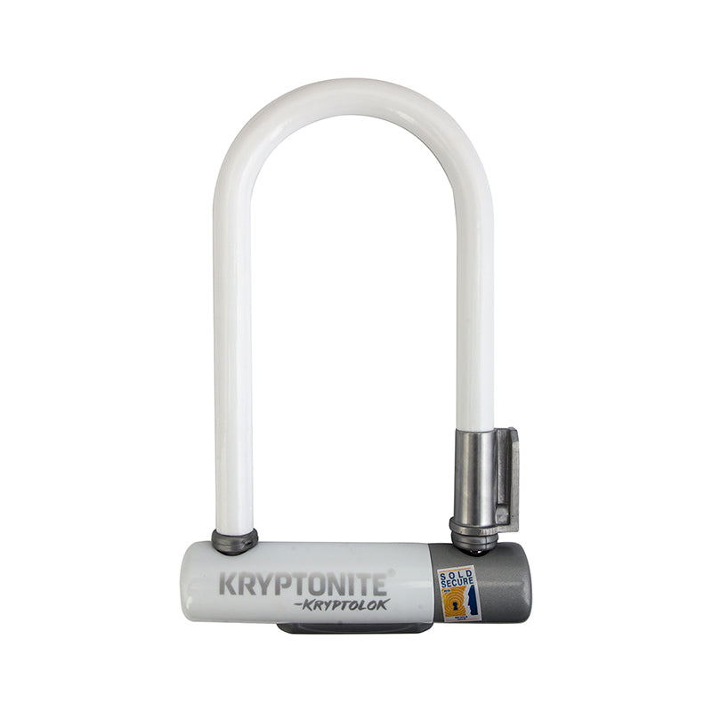 Kryptonite Krypto Series 2 Mini-7 U-Lock - 3.25 x 7" Keyed White Includes bracket-Goodwynn'sGoodwynn's