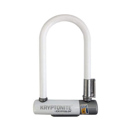 Kryptonite Krypto Series 2 Mini-7 U-Lock - 3.25 x 7" Keyed White Includes bracket-Goodwynn's