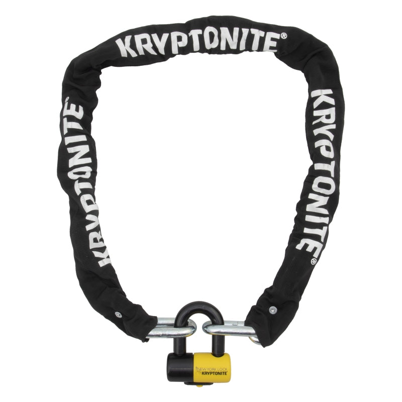 Kryptonite New York Legend Chain 1515 & New York Disc Lock 15mm 4`11`/150cm Key Black 10 of 10-Goodwynn'sGoodwynn's