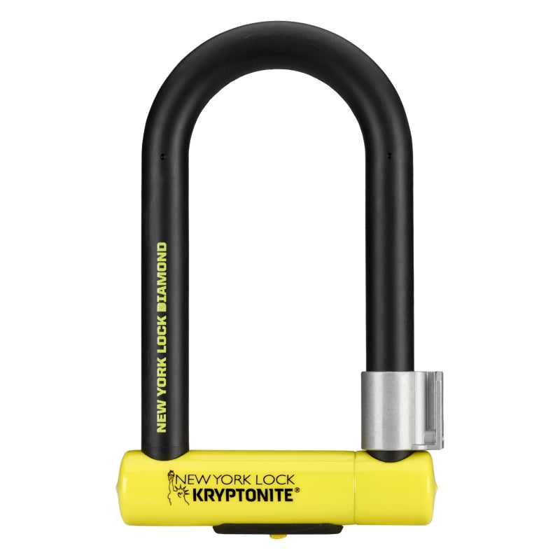 Kryptonite New York Diamond Standard U-Lock Key 204x95mm 8"x3.74" Thickness in mm: 26mm Yellow-Goodwynn'sGoodwynn's