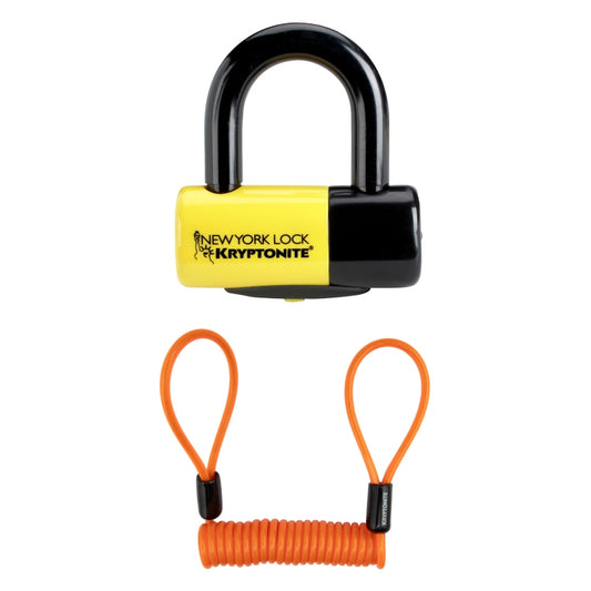 Kryptonite New York Disc Lock Premium Pack 14mm 2.2x2.3` Key Blk/Yel 9 of 10-Goodwynn's