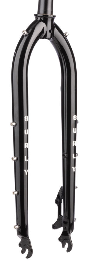Surly Cocktail Fork - 27.5" / 29" QRx100mm 1-1/8" Straight Steerer 445mm Axle To Crown Steel BLK-Goodwynn's