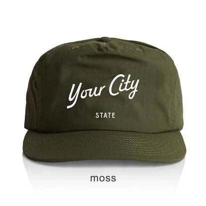 Endless August Supply Co. - Custom Nylon Hat | Script City Customizable Hat | Name Drop